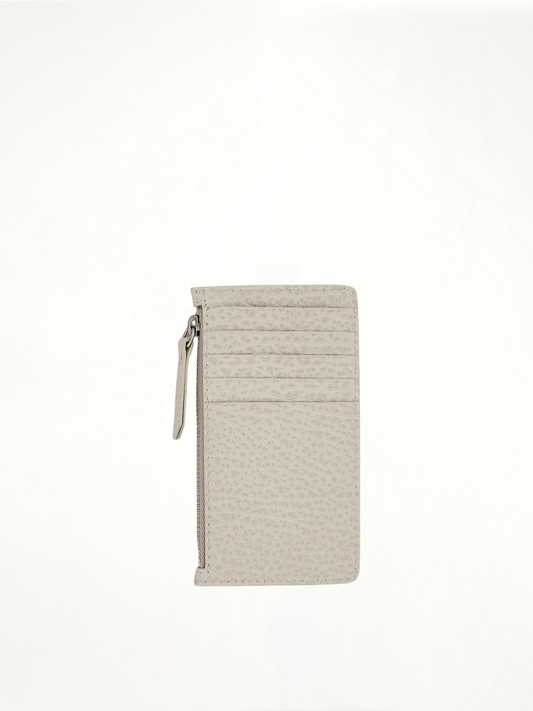 Zip Credit Card Holder in Grey