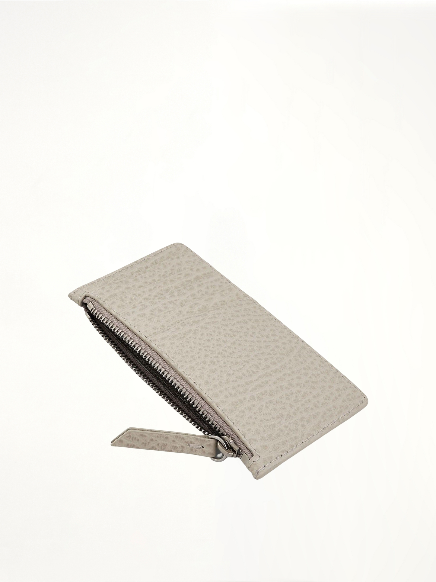 Zip Credit Card Holder in Grey