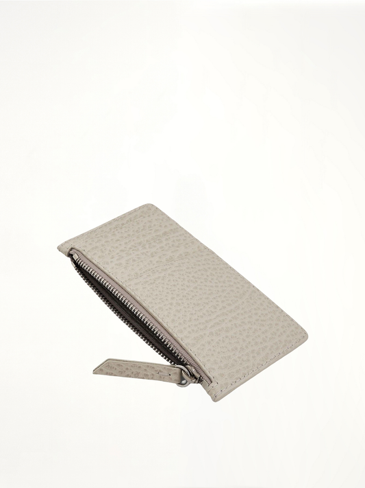 Zip Credit Card Holder in Grey