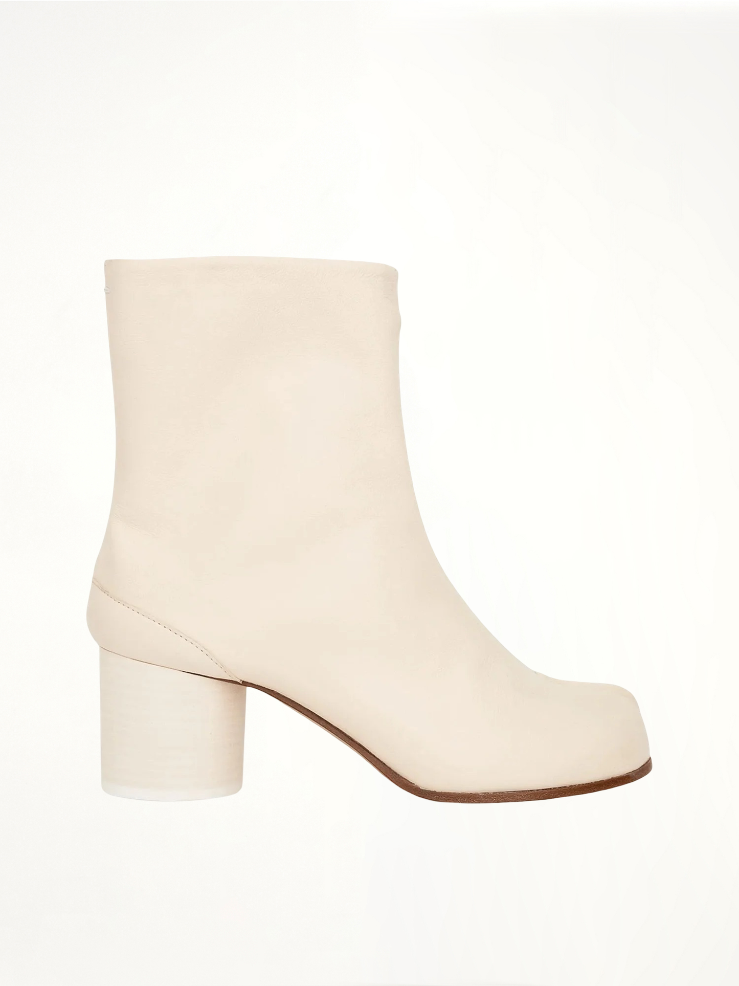 Tabi Ankle Boots 6cm Heel in White