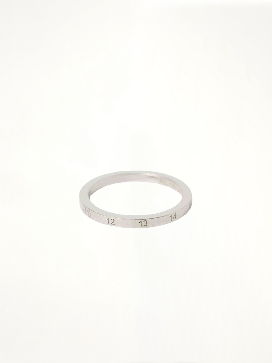 Numerical 2mm Rings in Silver