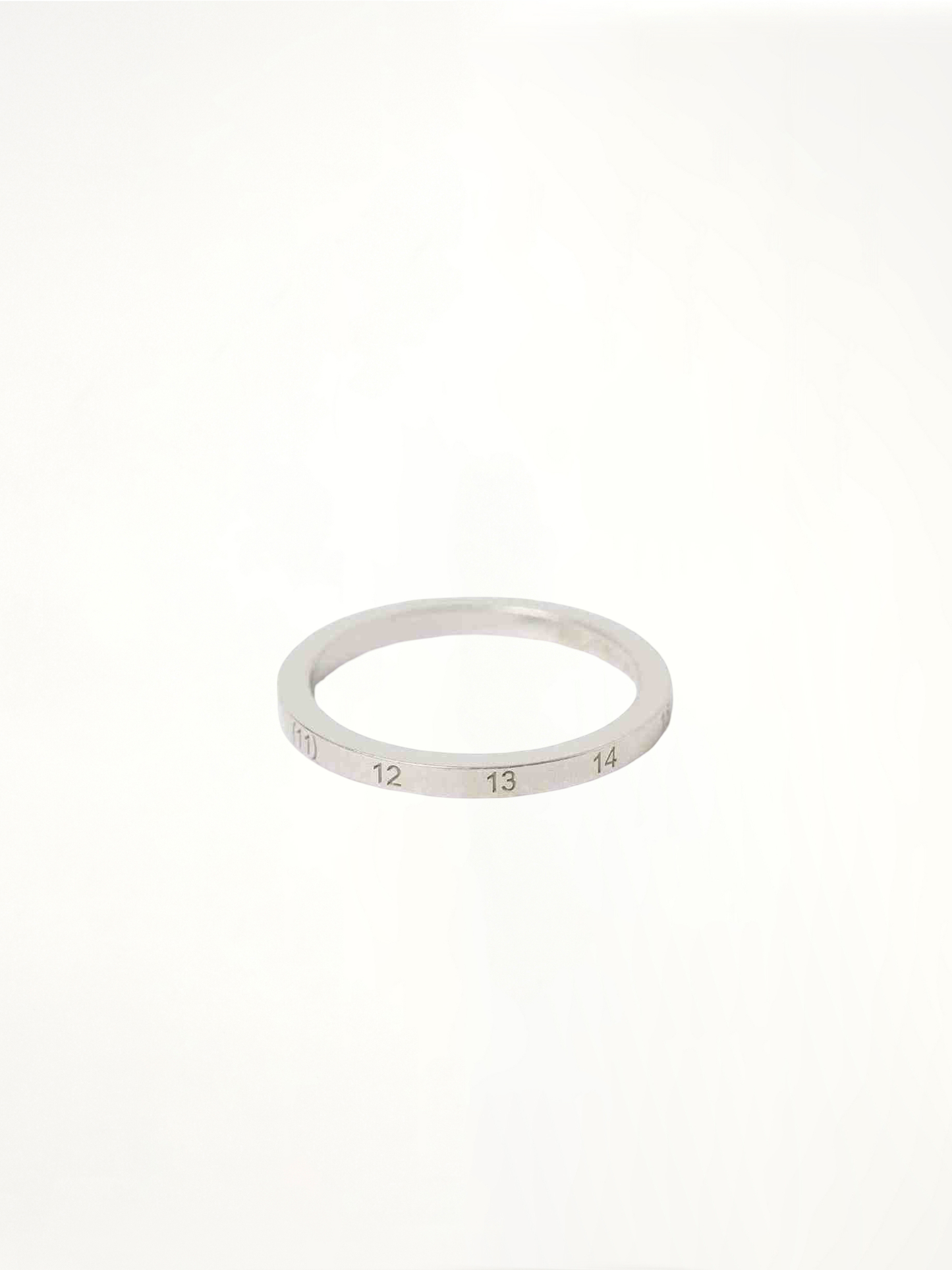 Numerical 2mm Rings in Silver