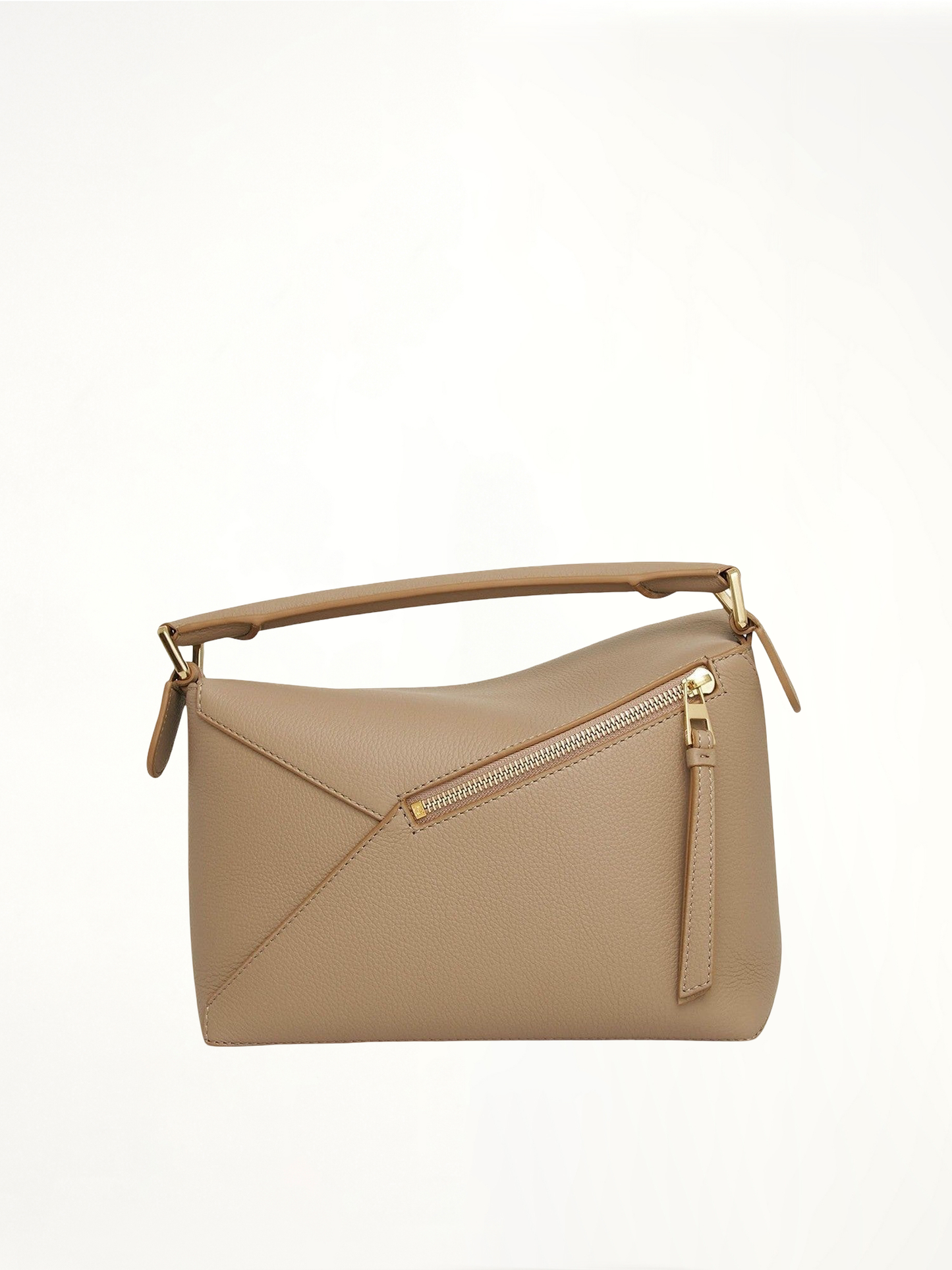 Small Puzzle Edge Bag in Soft Grained Calf in Sand