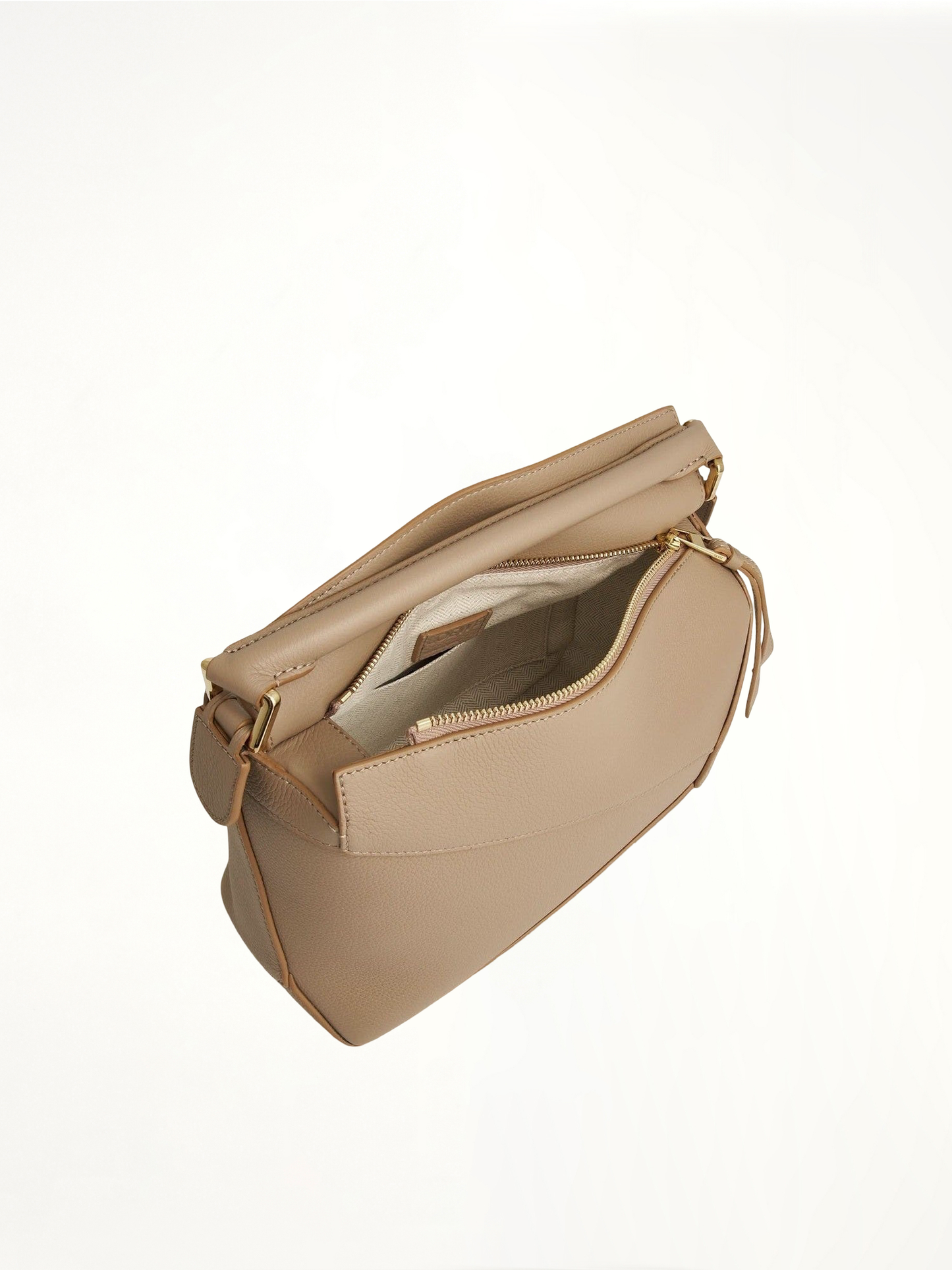 Small Puzzle Edge Bag in Soft Grained Calf in Sand