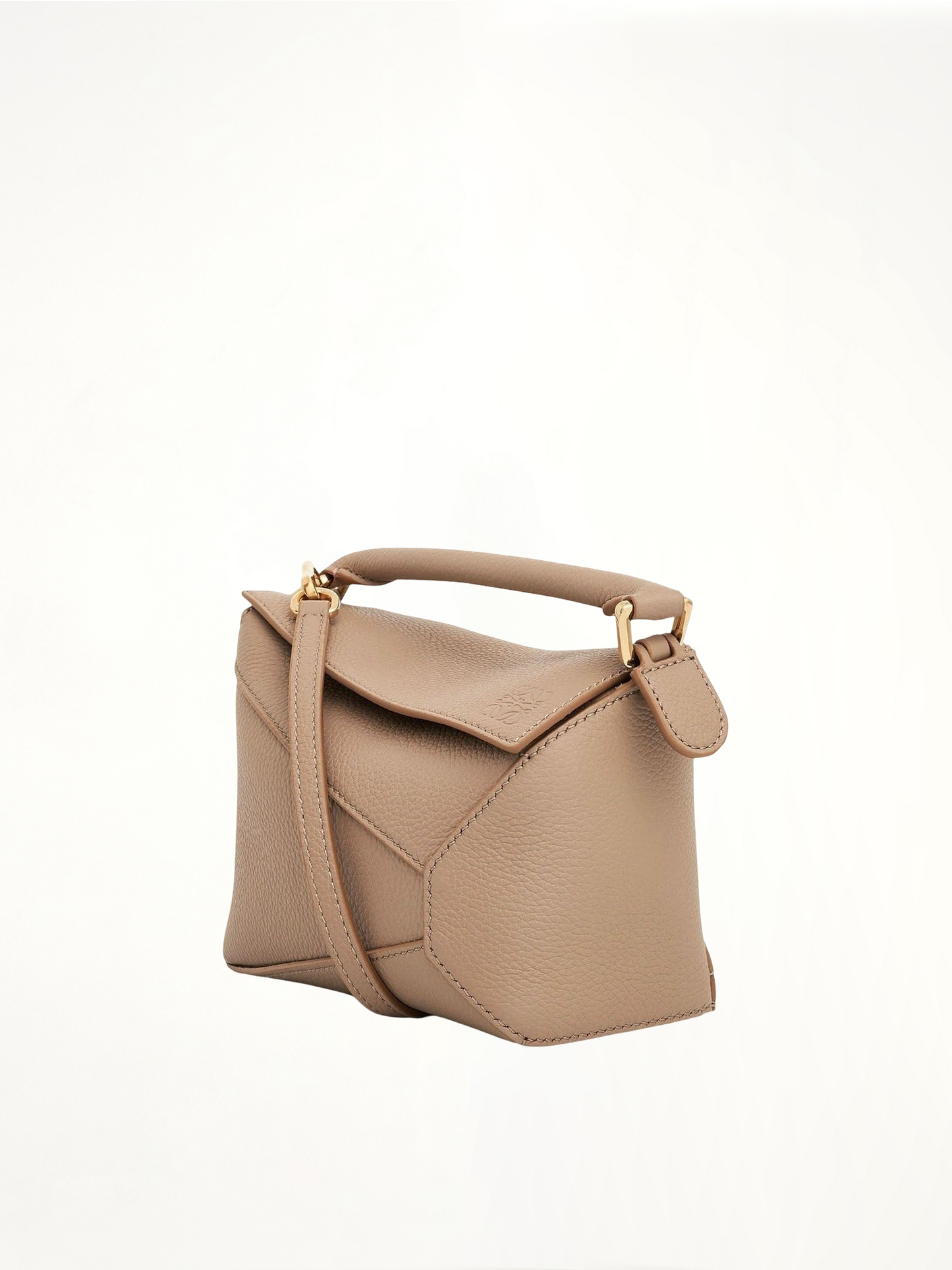 Mini Puzzle Edge Bag in Soft Grained Calf in Sand
