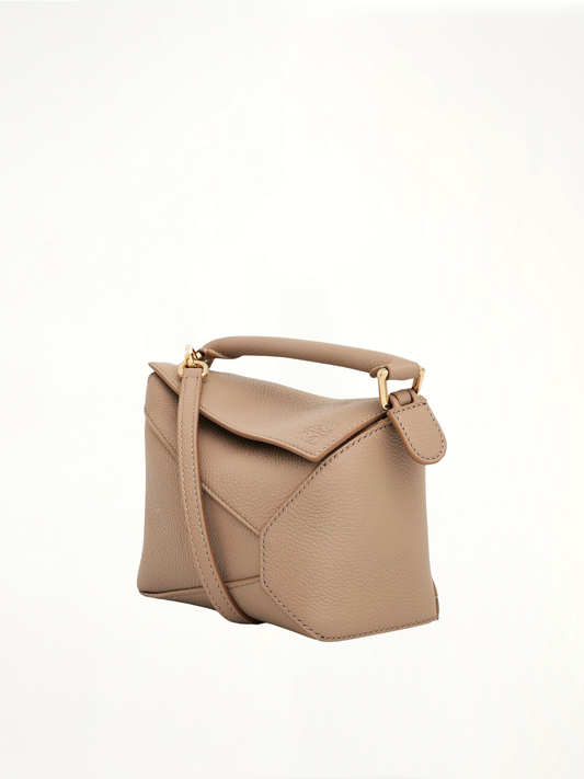 Mini Puzzle Edge Bag in Soft Grained Calf in Sand
