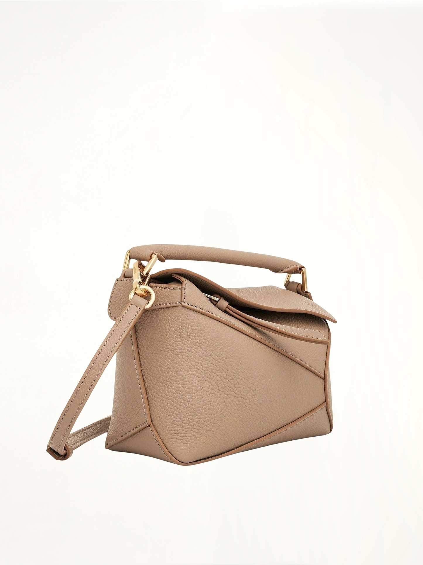 Mini Puzzle Edge Bag in Soft Grained Calf in Sand