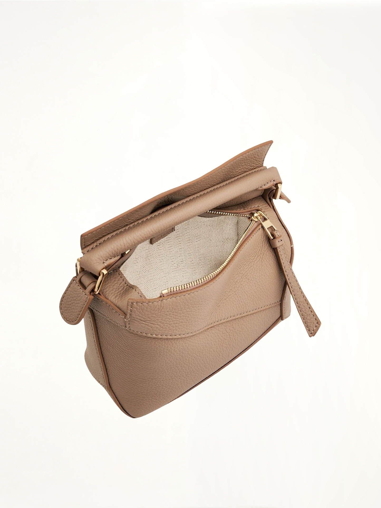 Mini Puzzle Edge Bag in Soft Grained Calf in Sand