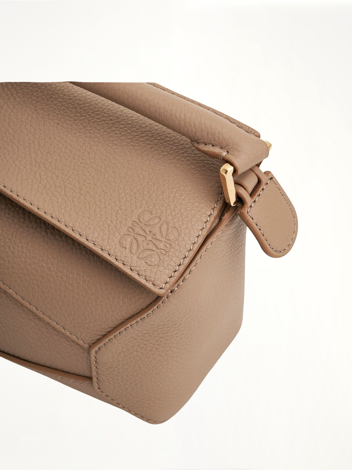 Mini Puzzle Edge Bag in Soft Grained Calf in Sand