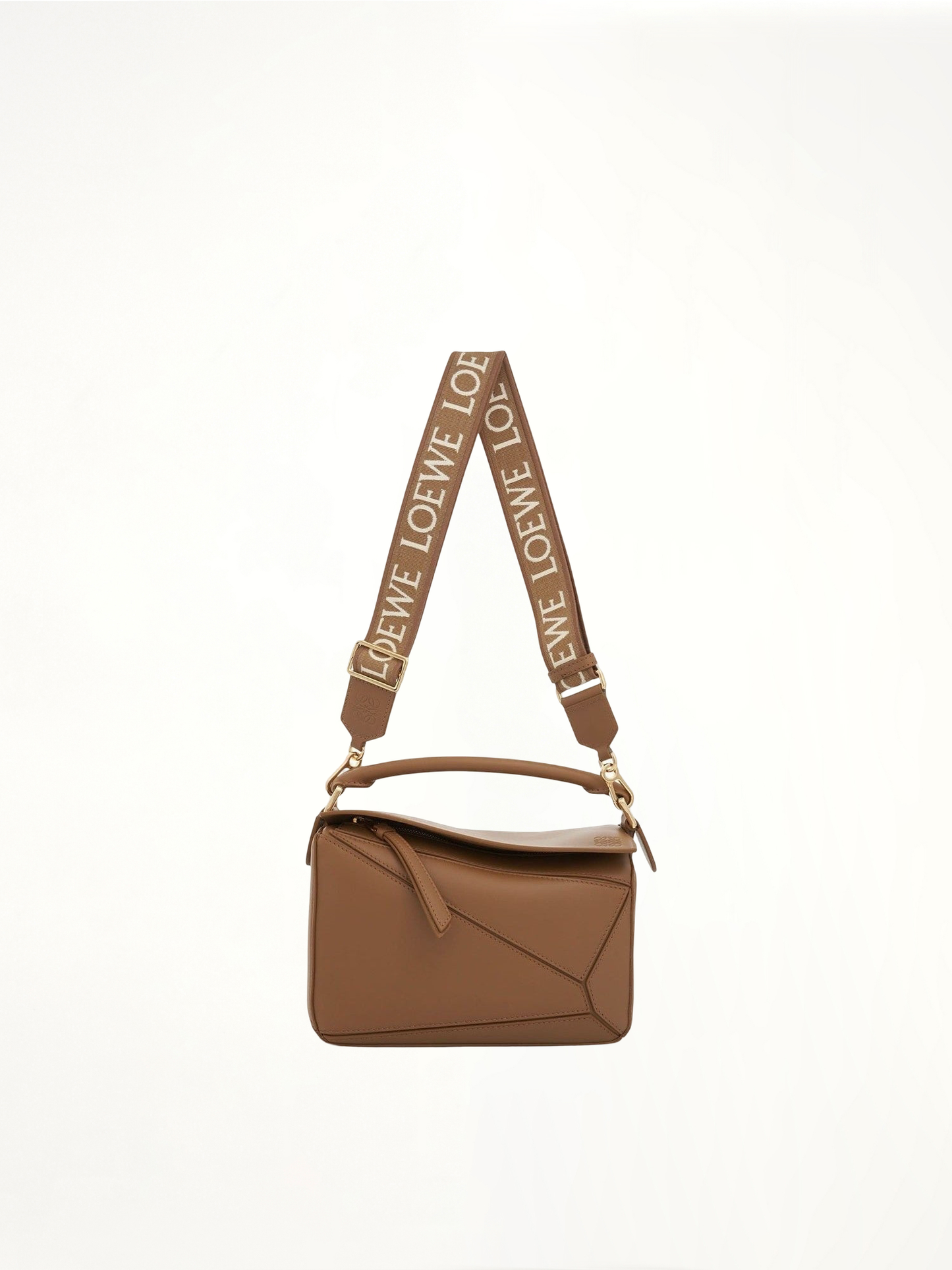 Small Puzzle Bag in Satin Calf in Oak