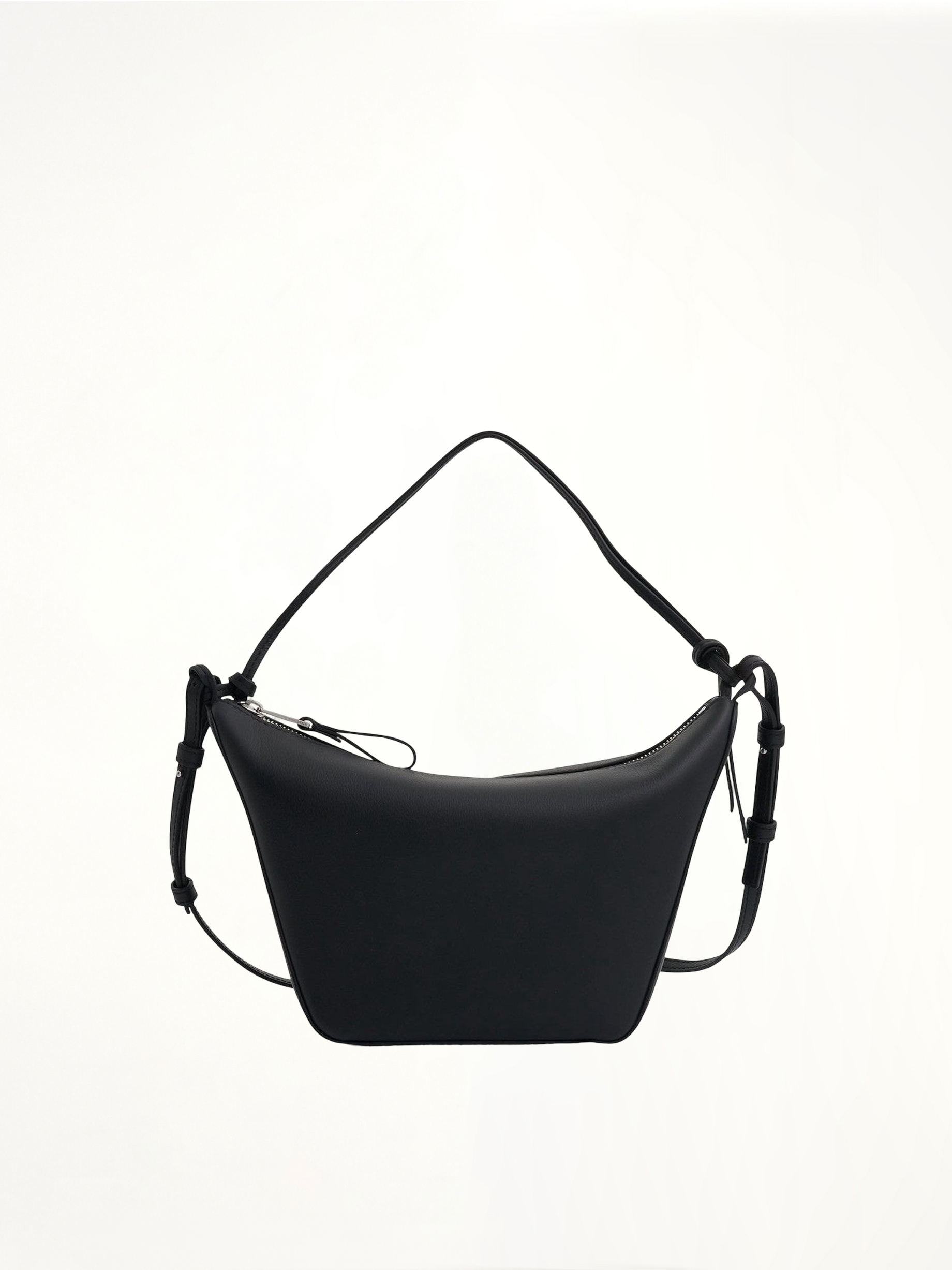 Mini Hammock Hobo Bag in Classic Calfskin in Black