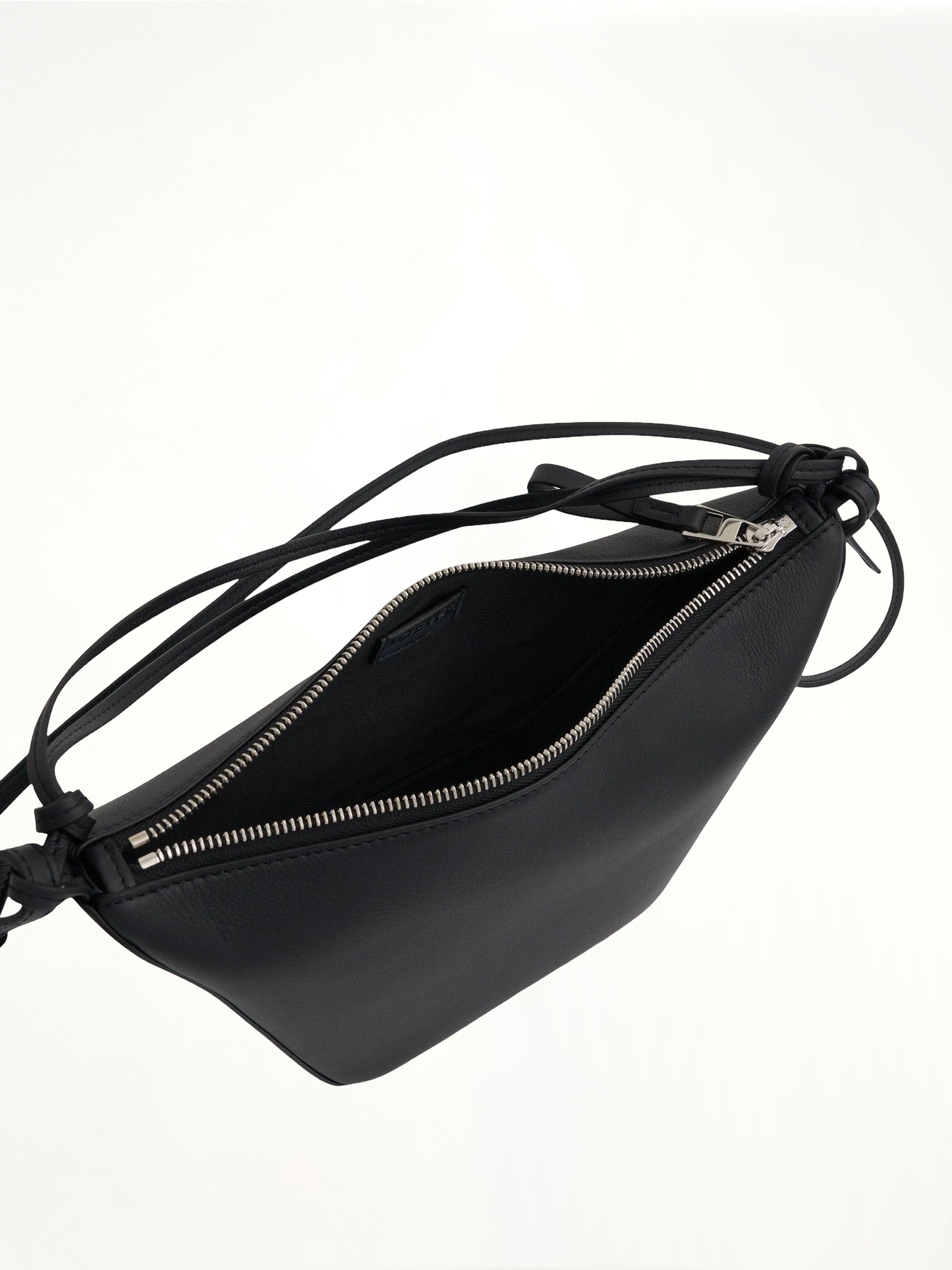Mini Hammock Hobo Bag in Classic Calfskin in Black