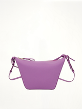 经典小牛皮迷你吊床式Hobo包（石楠紫）