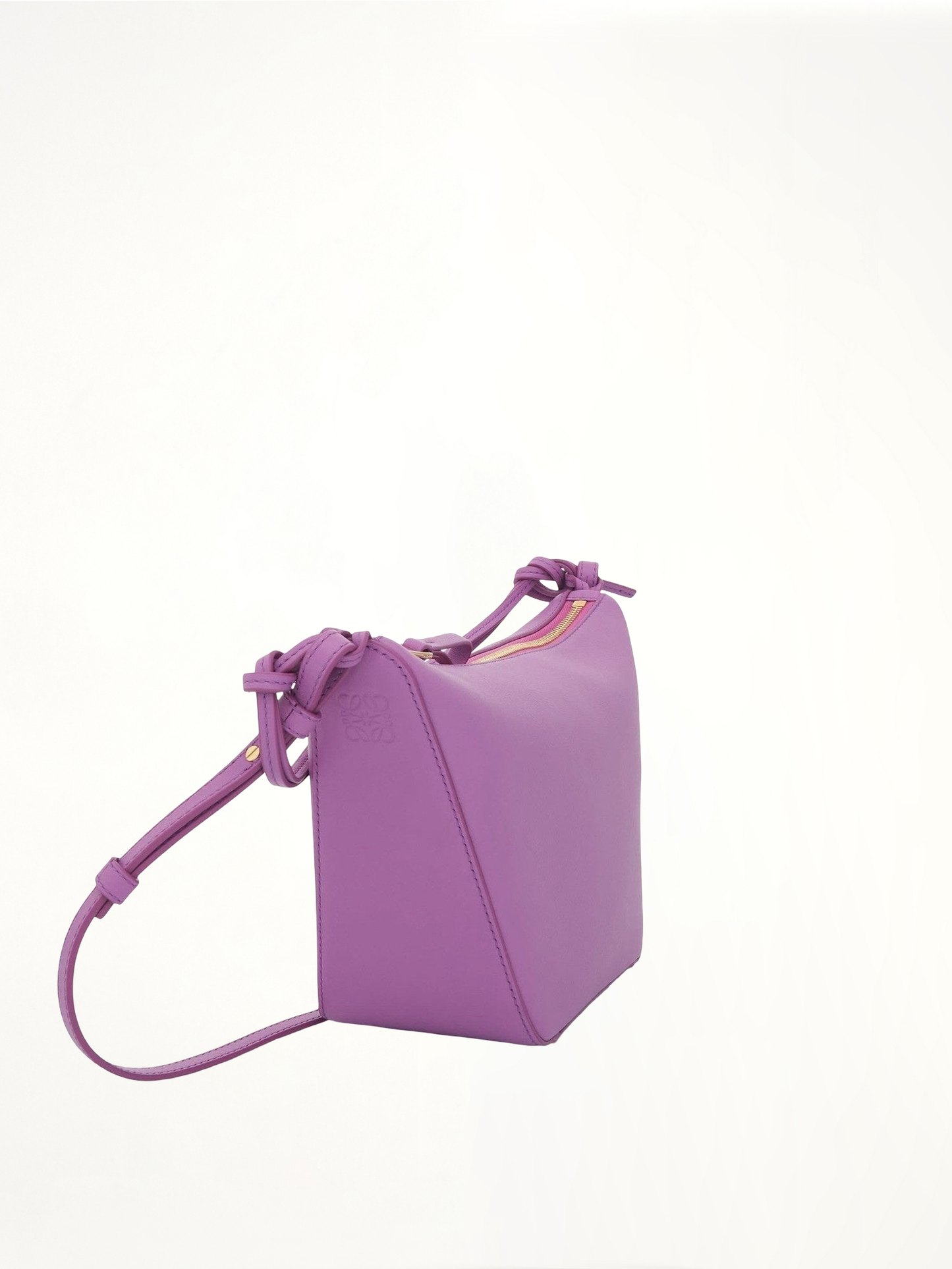 Mini Hammock Hobo Bag in Classic Calfskin in Rockrose