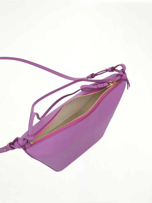 Mini Hammock Hobo Bag in Classic Calfskin in Rockrose