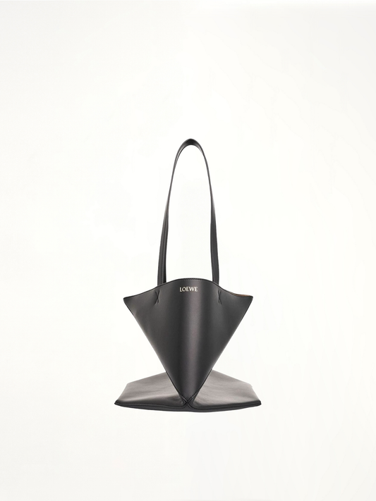 Medium Puzzle Fold Tote Bag in Black