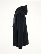 Anagram Patch Pocket Hoodie in Black