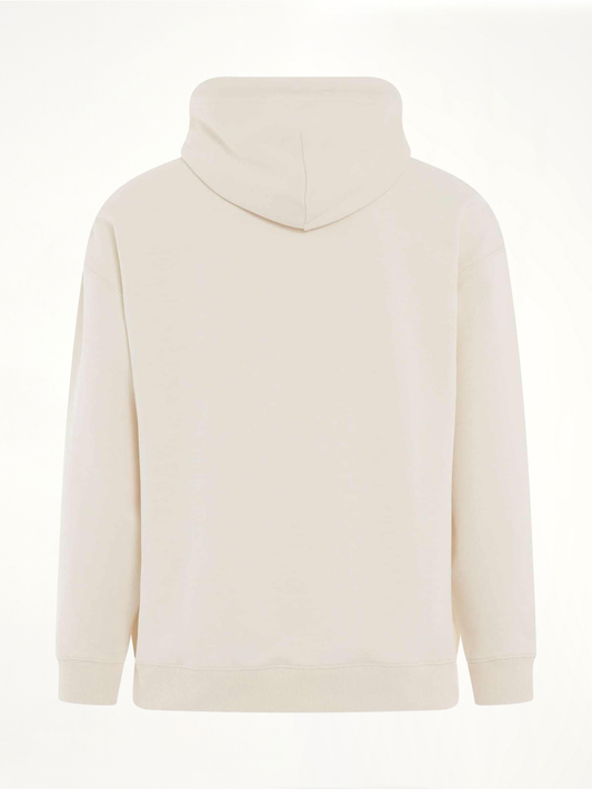 Anagram Patch Pocket Hoodie in White Ash