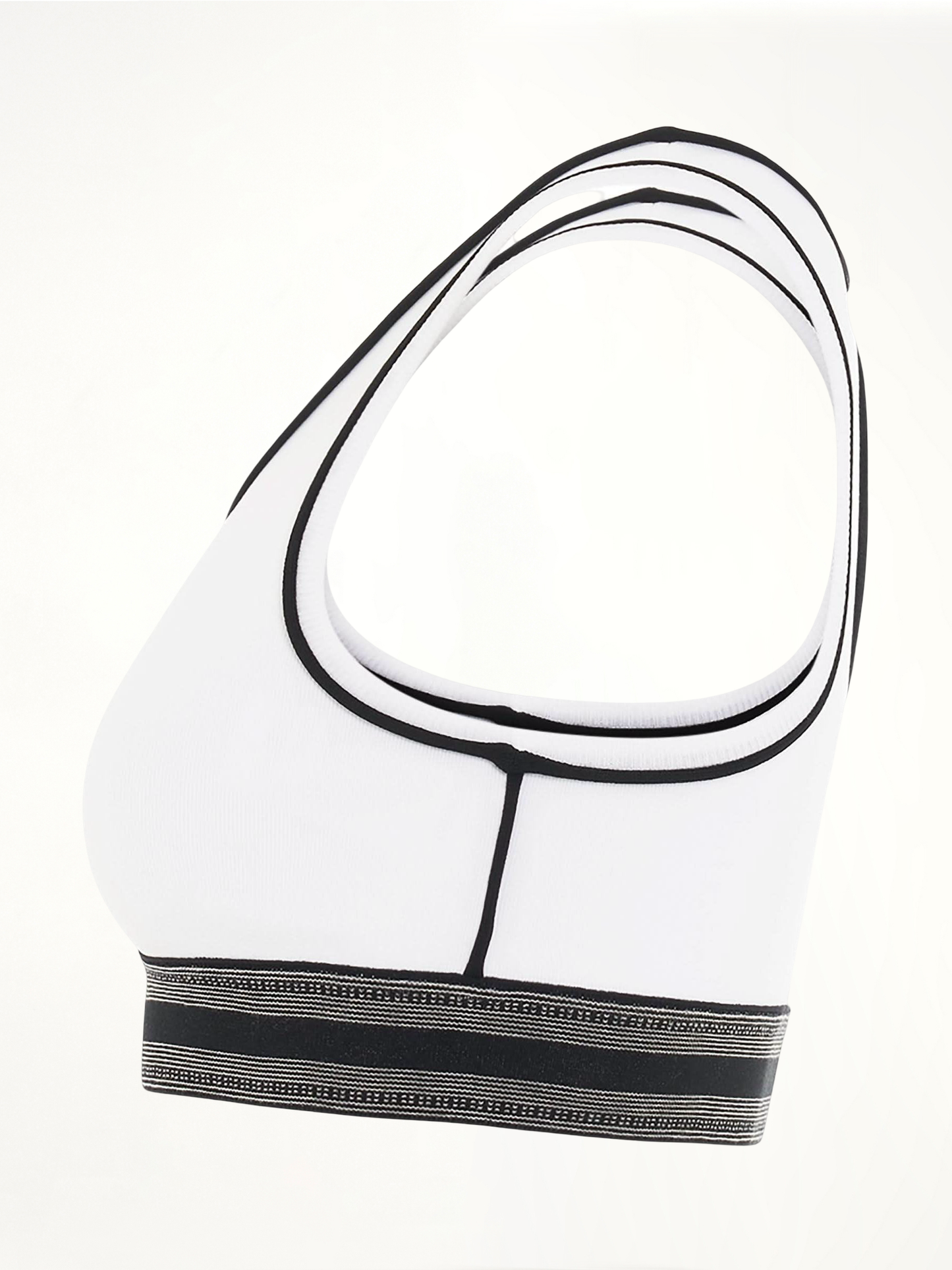 Logo Cropped Tank Top in White