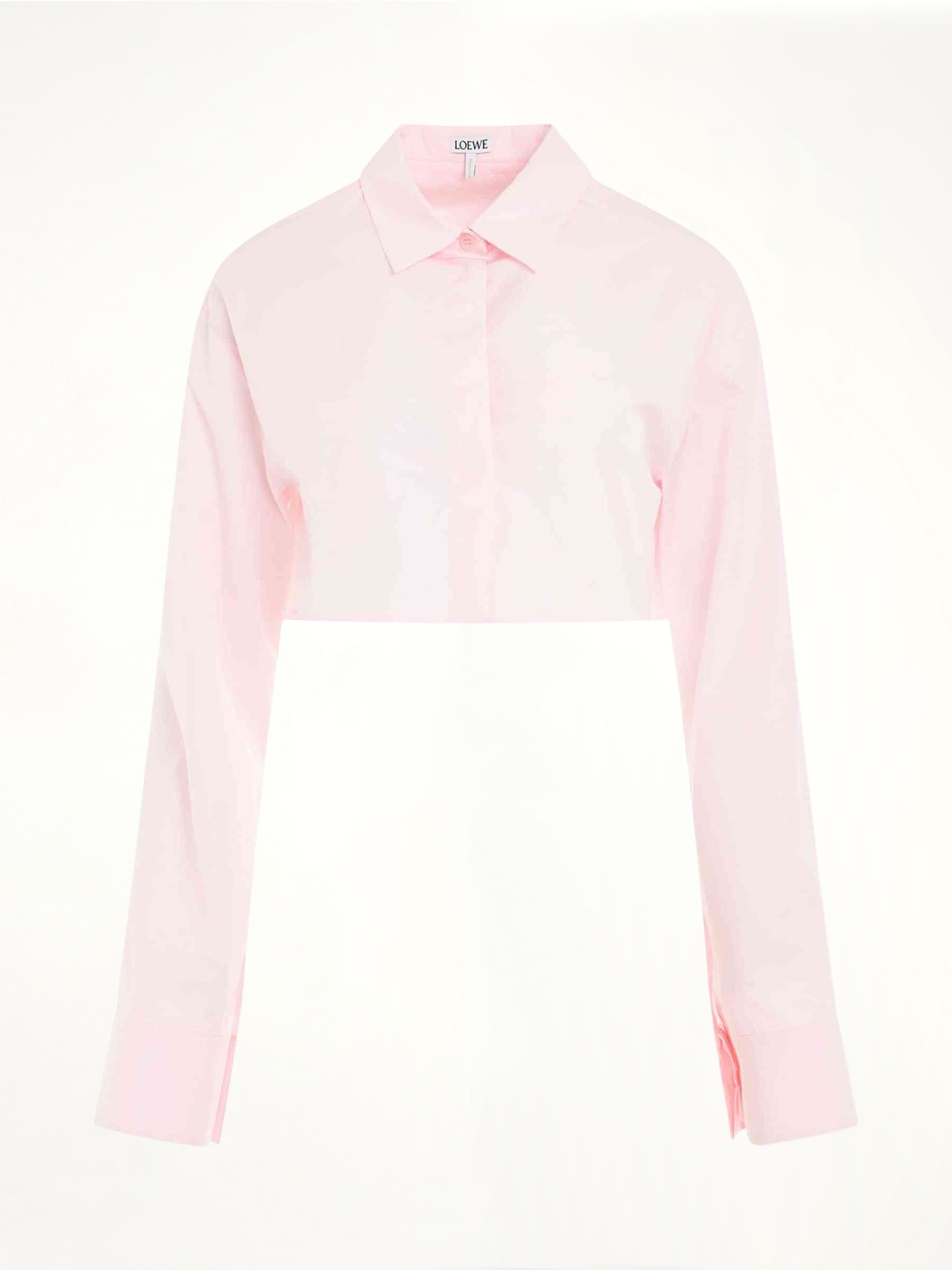 Cropped Shirt in Cotton Candy