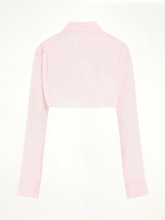 Cropped Shirt in Cotton Candy