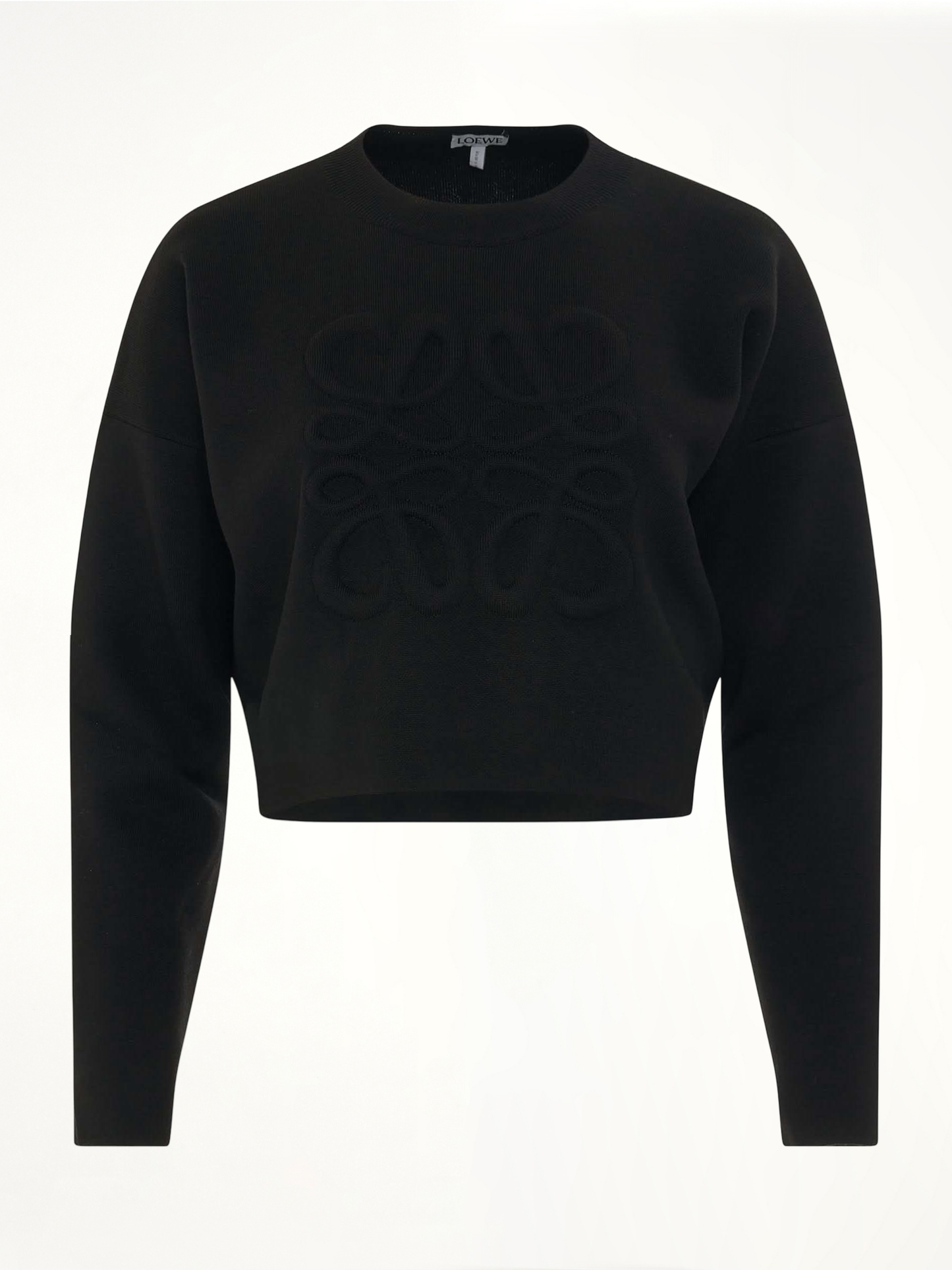 Short Anagram Sweater in Black
