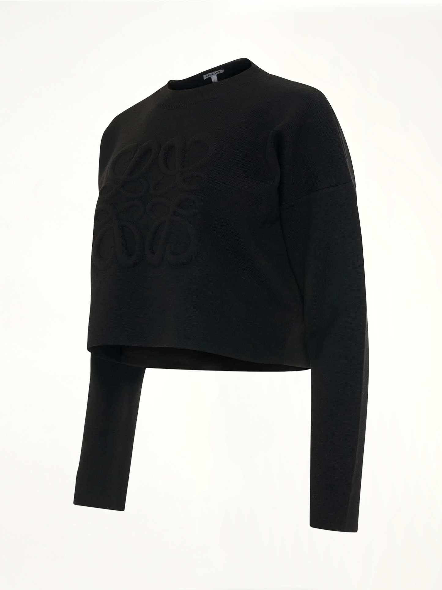 Short Anagram Sweater in Black