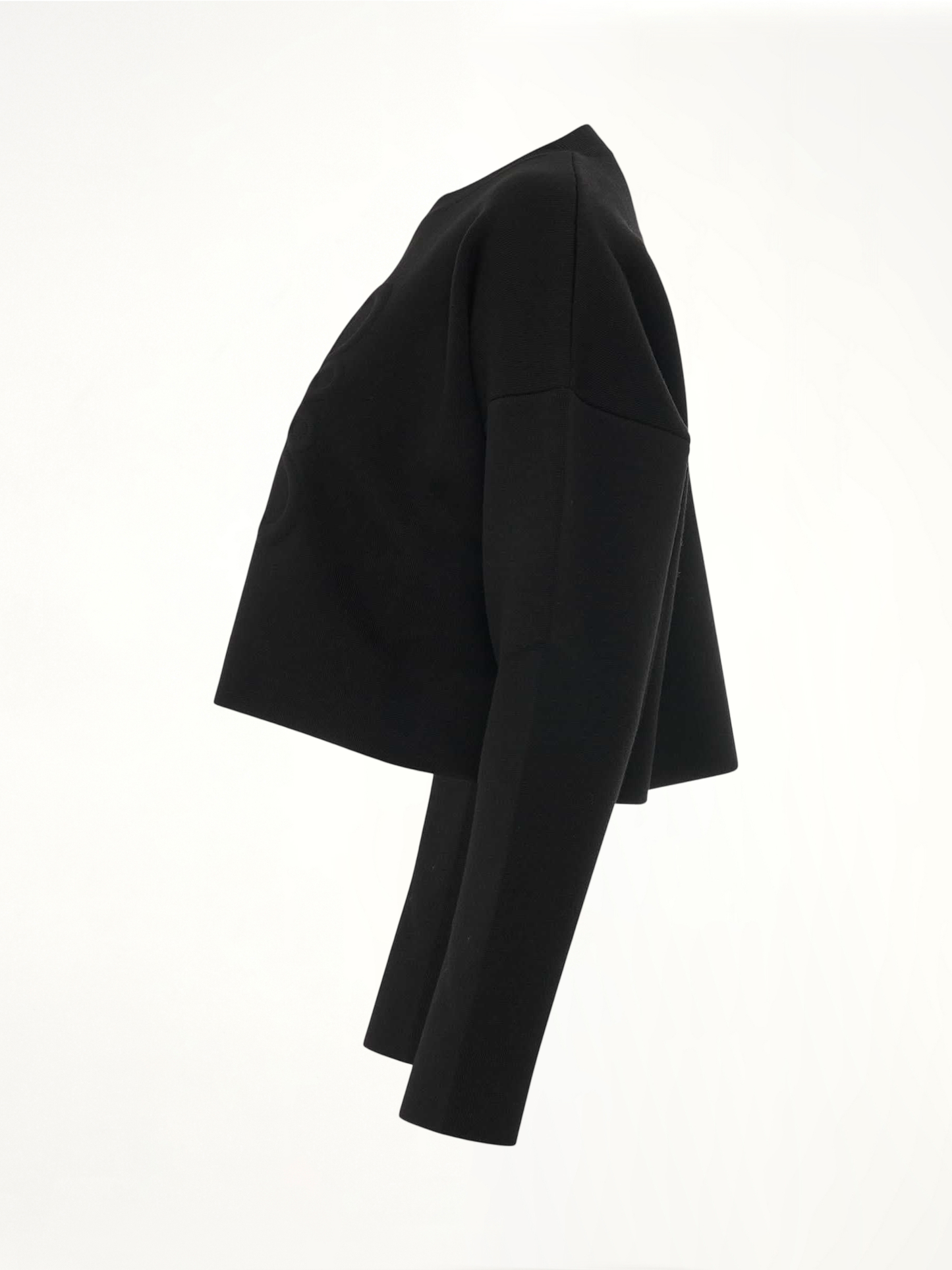 Short Anagram Sweater in Black