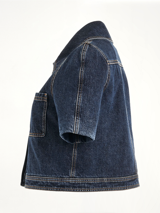 Reproportioned Denim Jacket in Raw Denim