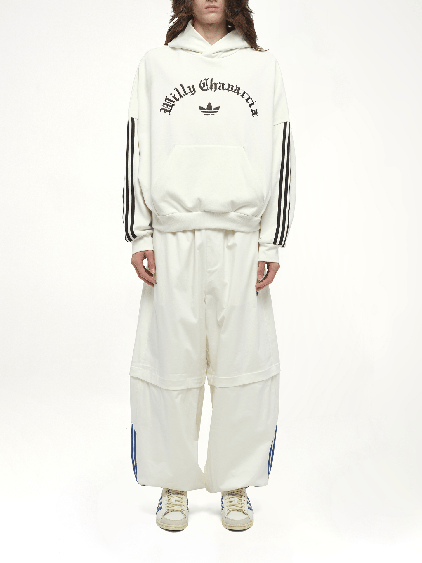 Adidas X Chavarria Trefoil Hoodie in Off White