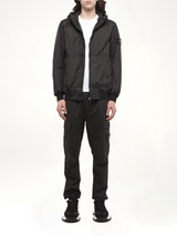 410001 Garment Dyed Crinkle Reps Jacket in Black