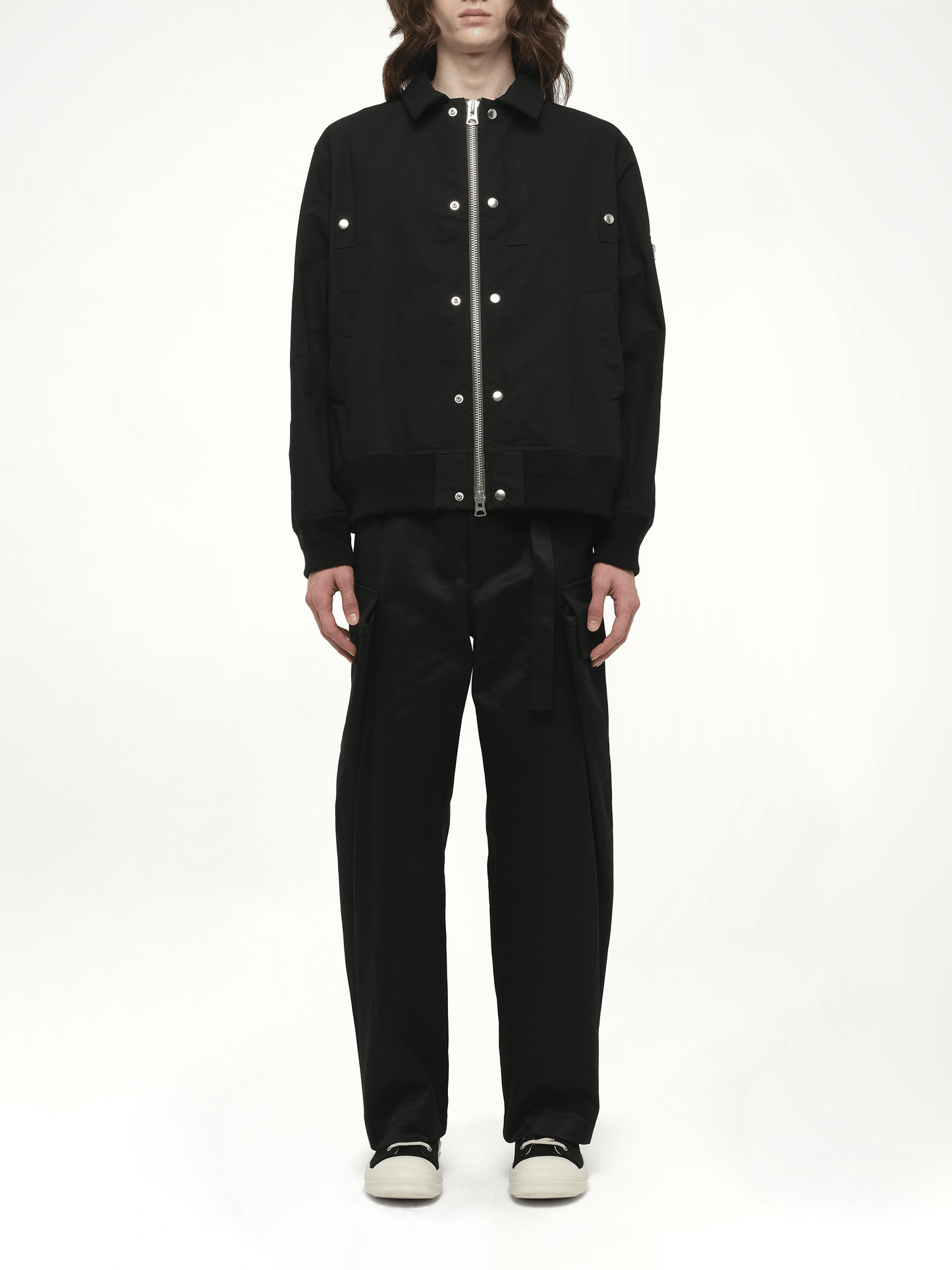 Rip Stop Blouson in Black