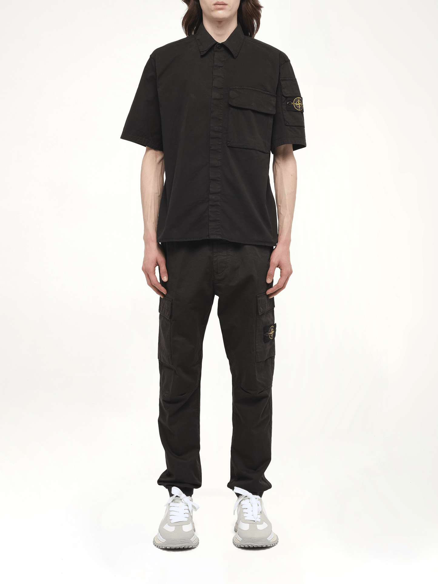 110000 Supima Shirt M/Corta in Black