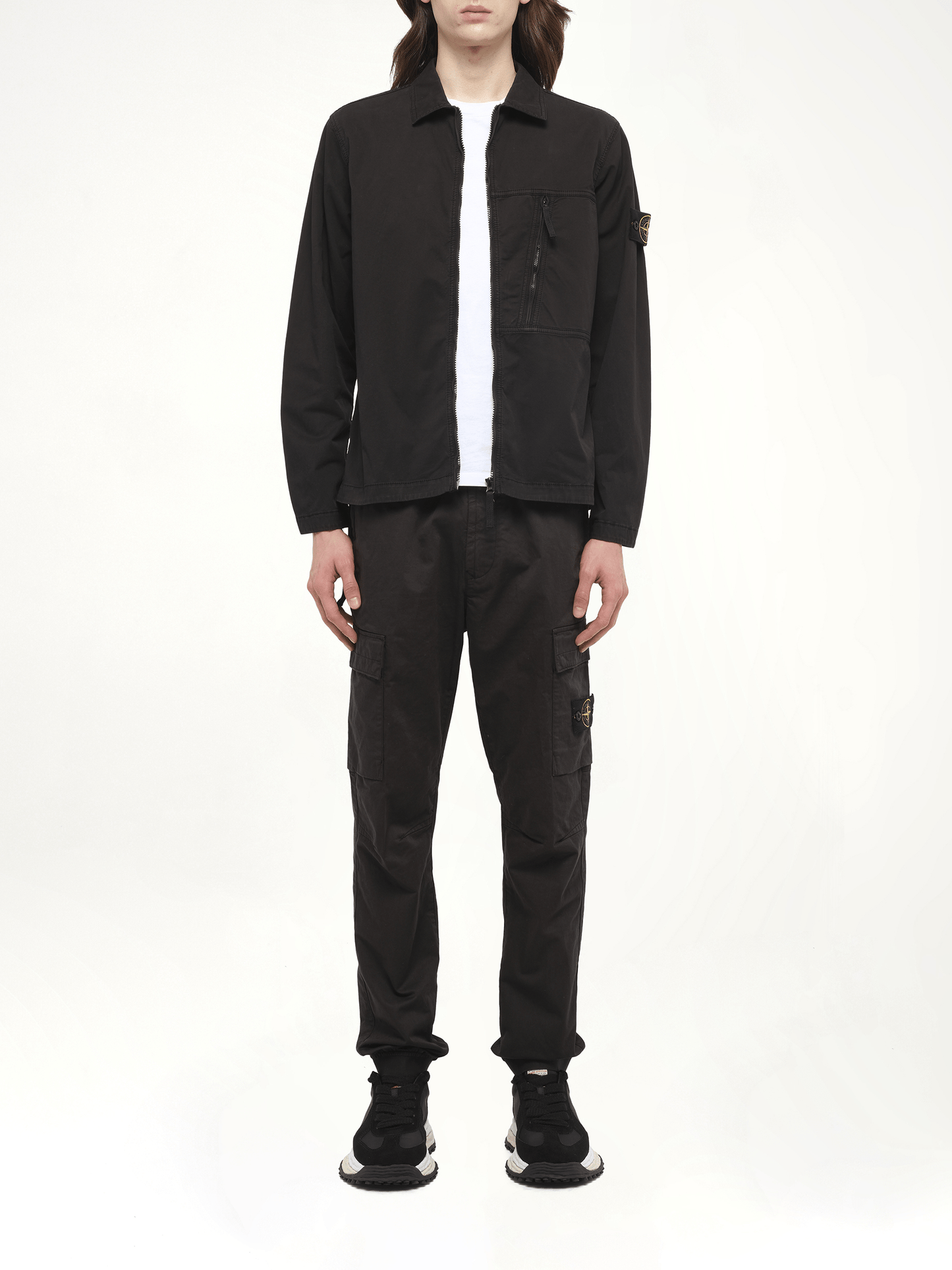 120000 Supima Overshirt in Black