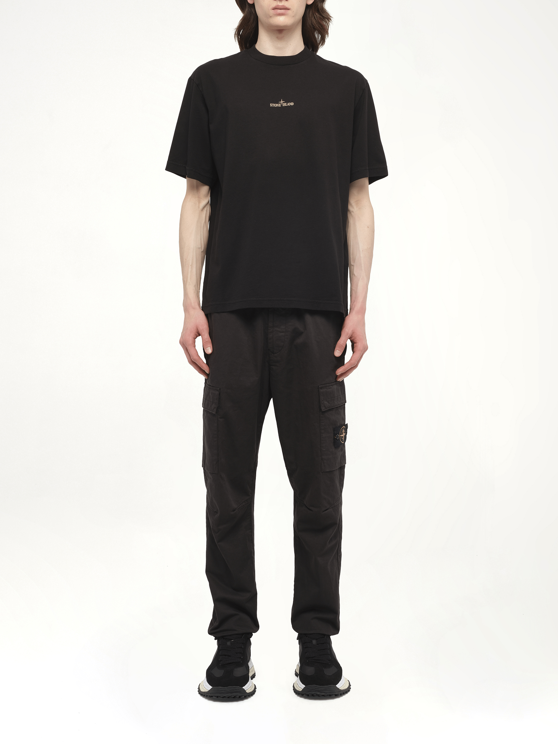 210003 Bleeding Numbers Compass S/S T-Shirt in Black