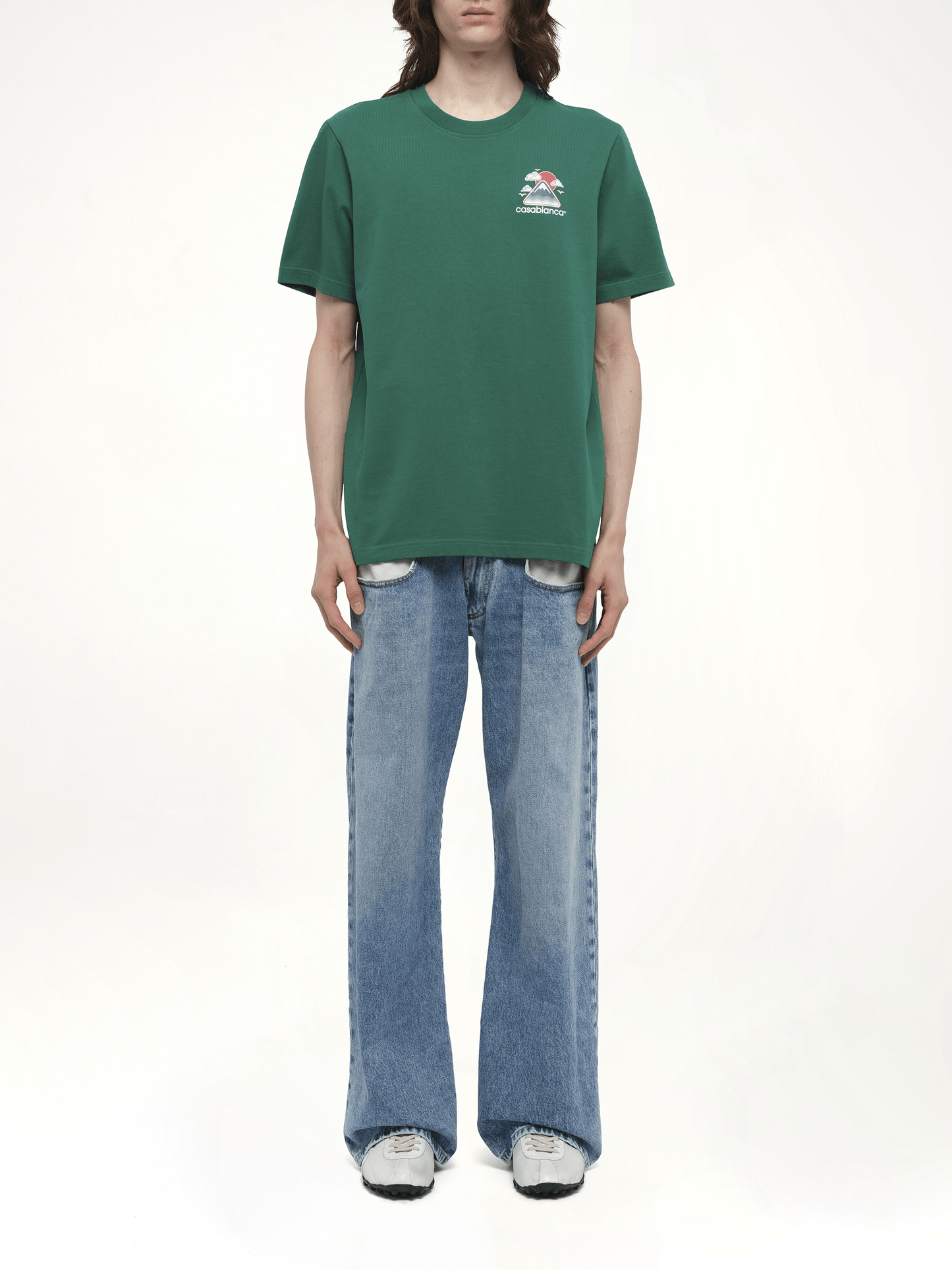 Montagne Ondulee T-Shirt in Green