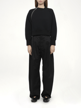 S Sponge Sweat Pullover in Black