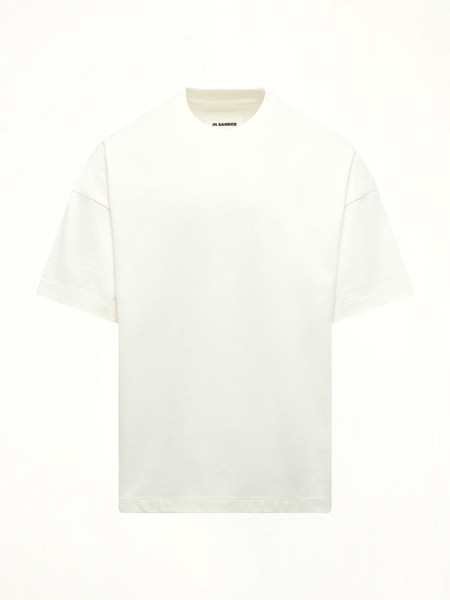 Jil Sander Logo Flag T-Shirt in Porcelain
