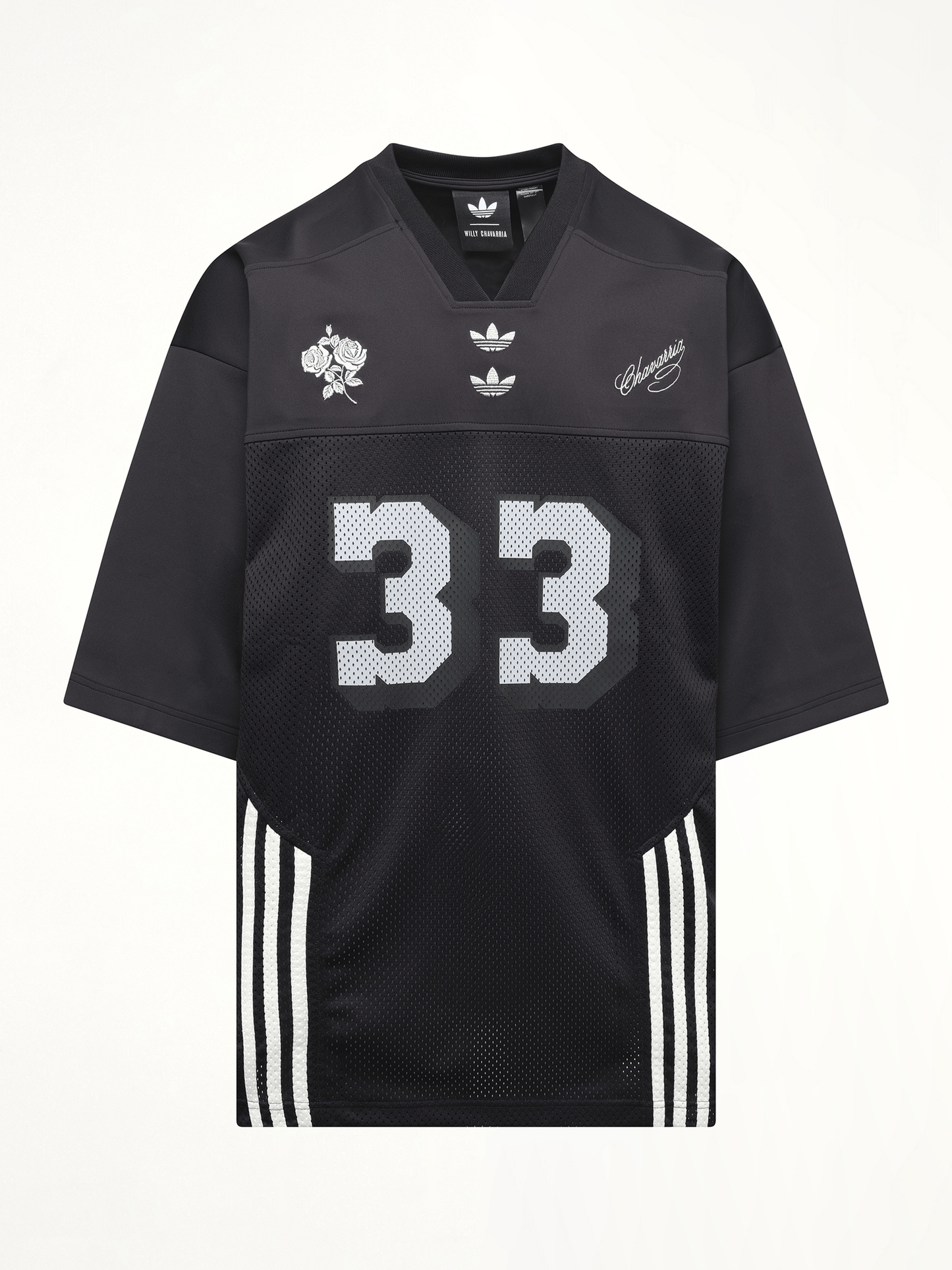 Willy Chavarria Adidas X Chavarria Football Jersey in Black