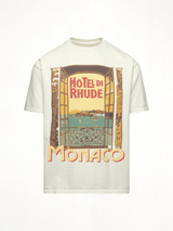 Rhude Hotel Di Monaco T-Shirt in Vintage White