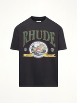 Rhude Monaco Regatta T-Shirt in Vintage Black