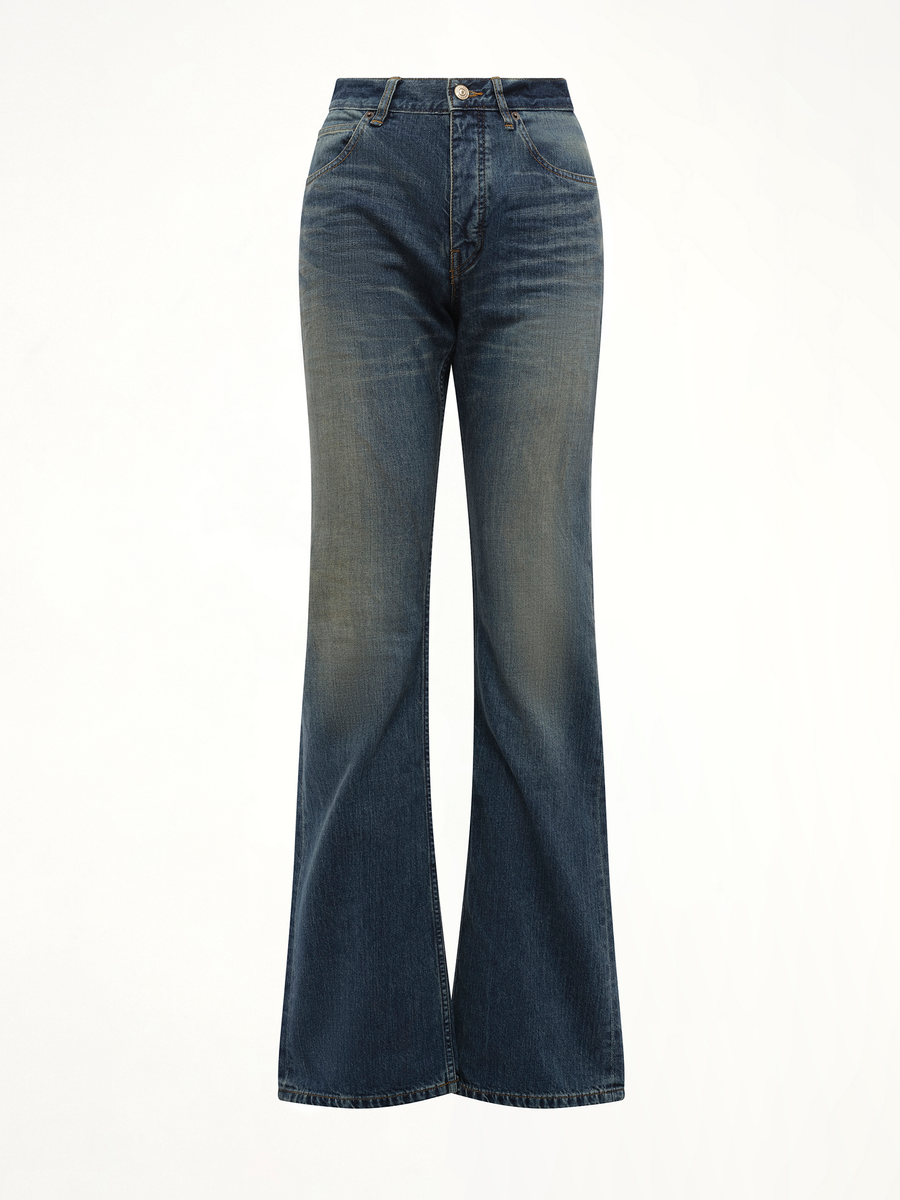 Balenciaga Straight Fit Denim Pants in Whiskers