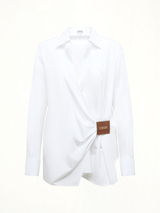 Loewe Draped Logo Shirt in White