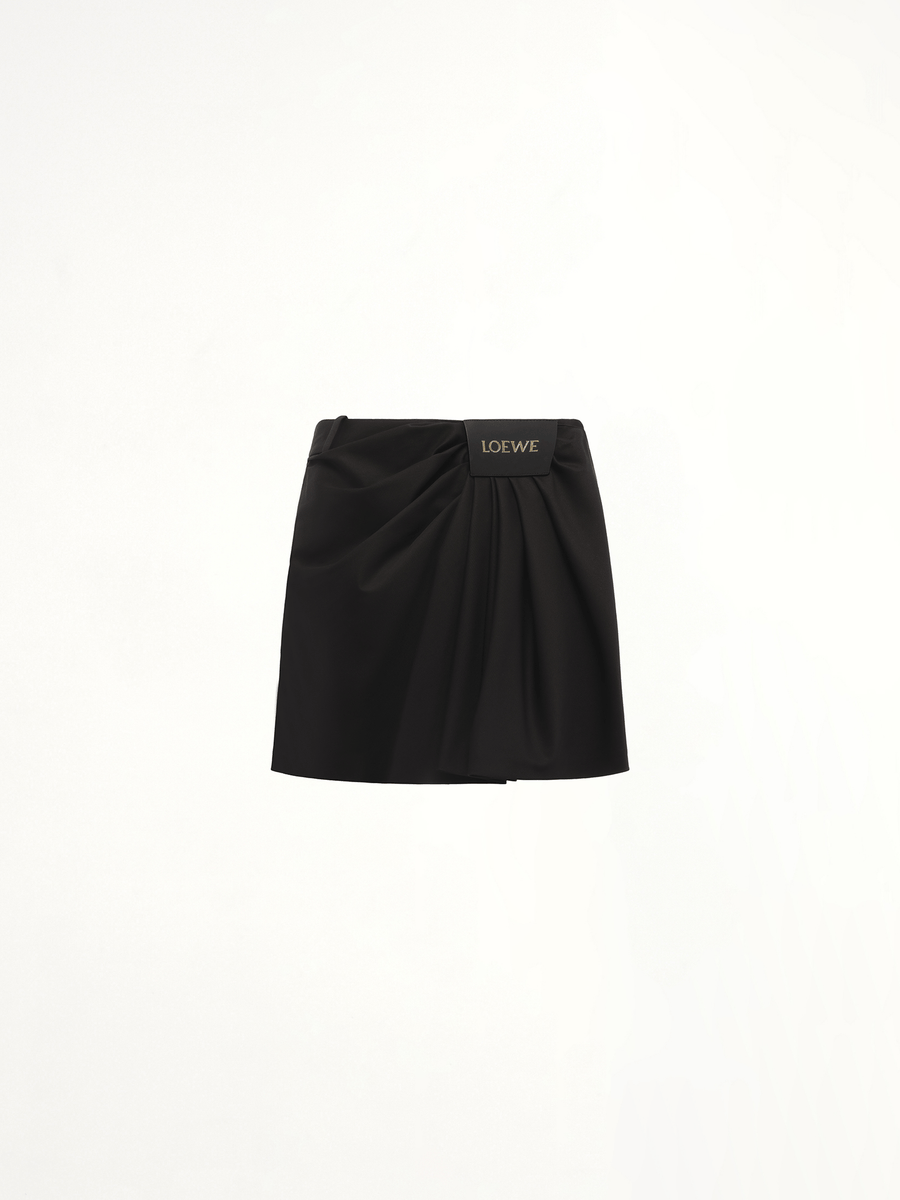 Loewe Draped Skirt in Black