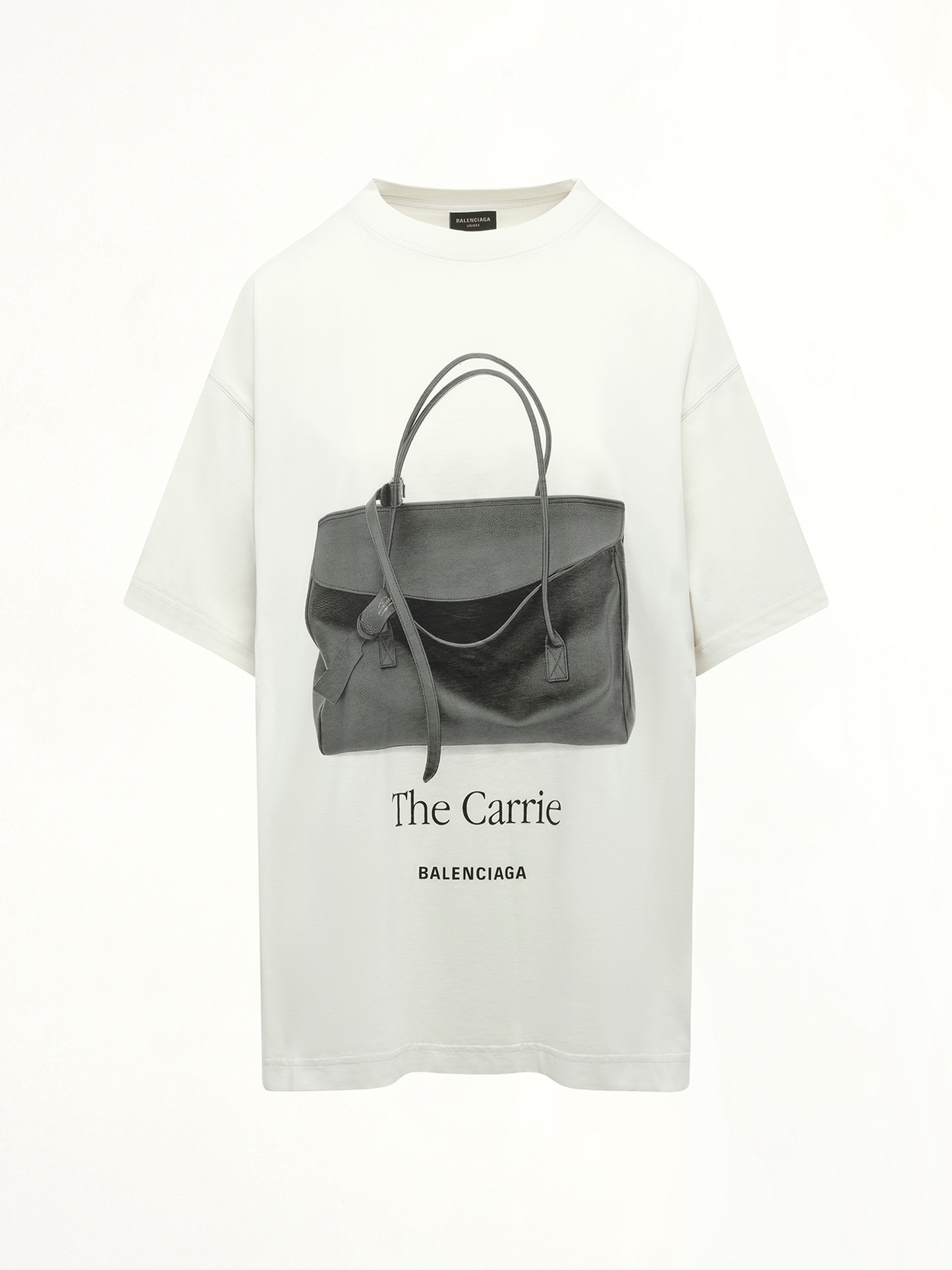 Balenciaga Holdallt Oversized T-Shirt in Dirty White