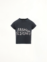 Balenciaga Shrunk T-Shirt in Faded Washed Black