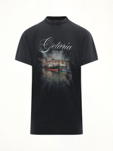 Balenciaga Getaria Oversized T-Shirt in Faded Washed Black