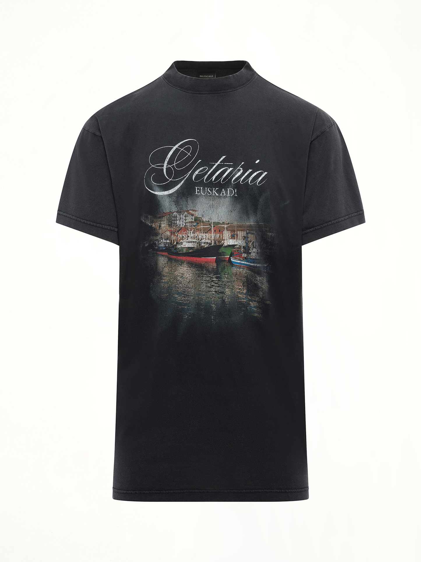 Balenciaga Getaria Oversized T-Shirt in Faded Washed Black