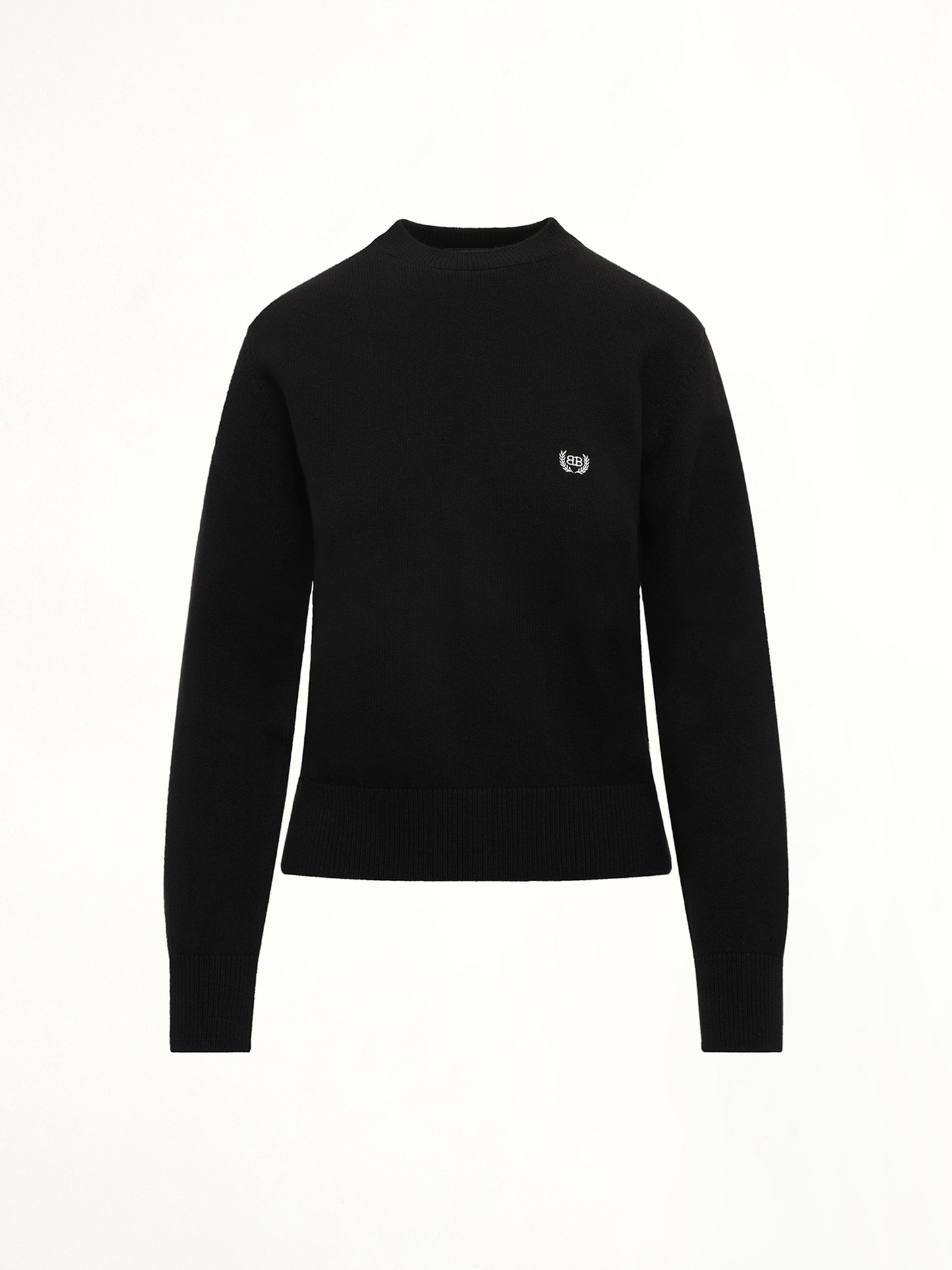 Balenciaga Wool Embroidery Sweater in Black