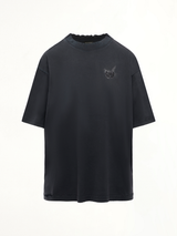 Balenciaga Nail Polish Medium Fit T-Shirt in Faded Washed Black